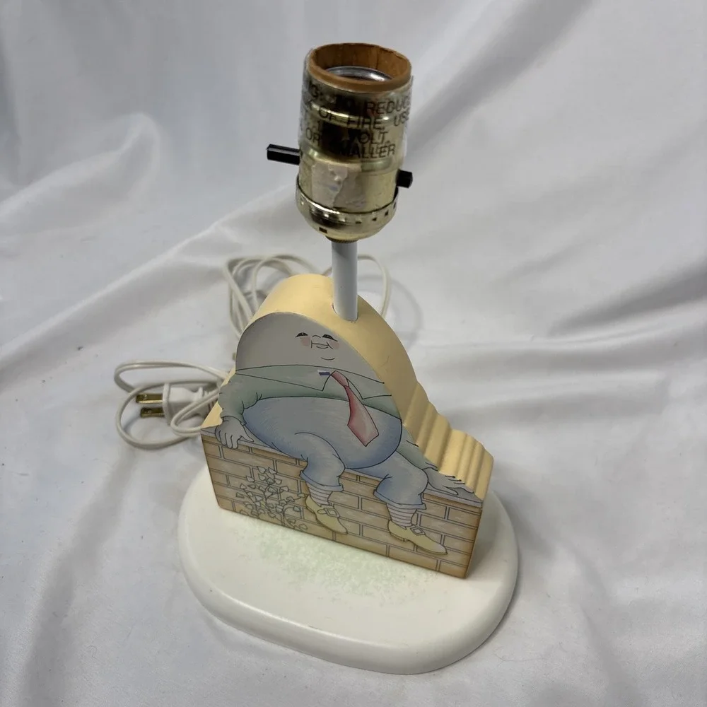 Vtg HUMPTY DUMPTY Children's Lamp Base Nursery MM's Designs No‎ Shade